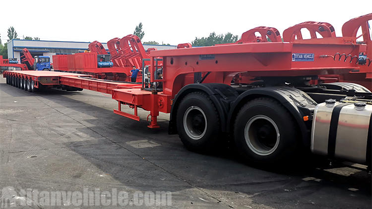 120 Ton Telescopic Trailer for Sale will be sent to Vietnam