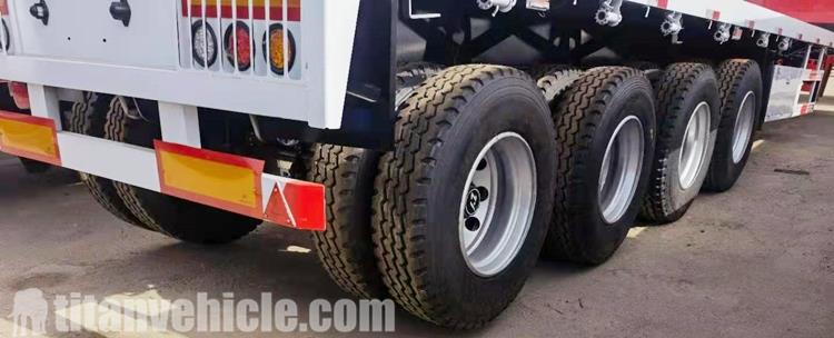 4 Axle 45 ft Flatbed Trailer for Sale in Burkina Faso