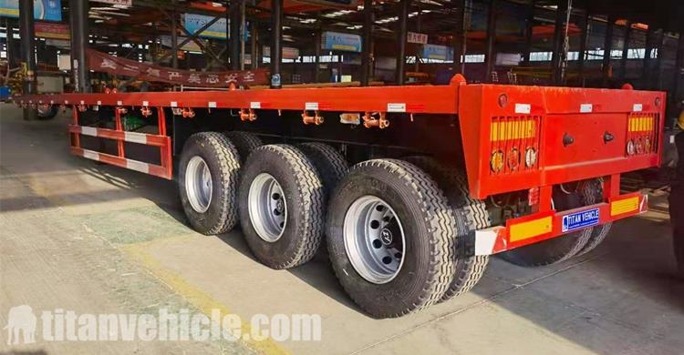 Tri Axle Flatbed Trailer for Sale in Chile Valpara&iacute;so