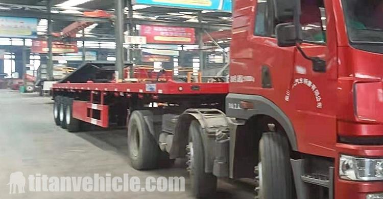 Tri Axle Flatbed Trailer for Sale in Chile Valpara&iacute;so