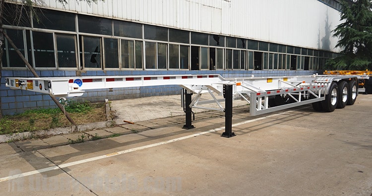 3 Axle 40 Foot Container Chassis Trailer will be sent to Zambia Lusaka