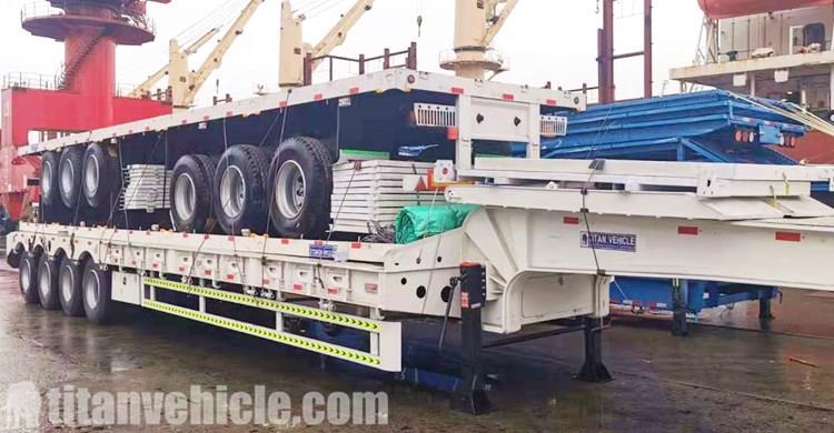 Package of 4 Axle Lowbed Trailer and Tri Axle Side Wall Trailer