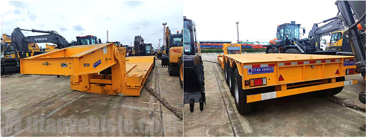 3 Axle 80 Ton Removable Gooseneck Trailer will be sent to Cayman Islands