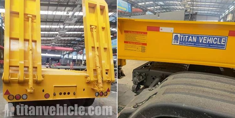 4 Axle 80 Ton Lowbed Semi Trailer for Sale In Guinea Gnbty