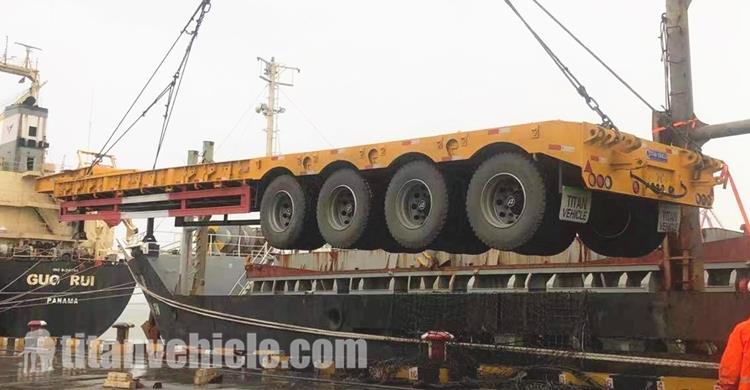 80 Ton Lowbed Semi Trailer for Sale In Chile Valpara&iacute;so