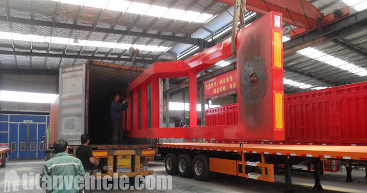 40ft Container Terminal Port Trailer will be send to Guyana 