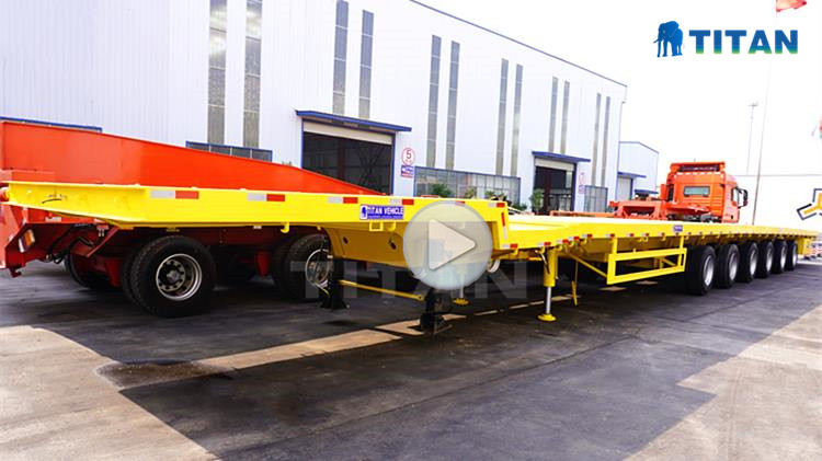 6 Axle 62M Telescopic Trailer will be sent to Mauritius