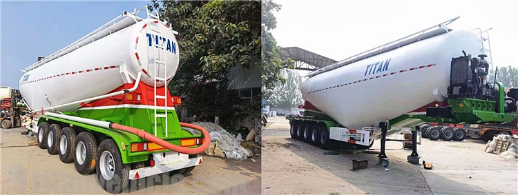 5 Axle 60CBM Powder Tanker Trailer for Sale in Ghana