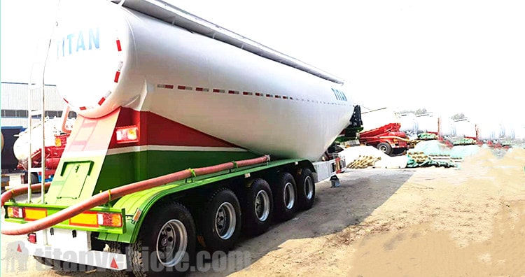 5 Axle 60CBM Powder Tanker Trailer for Sale in Ghana