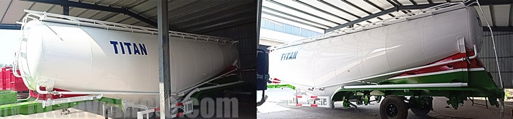 5 Axle 60CBM Powder Tanker Trailer for Sale in Ghana