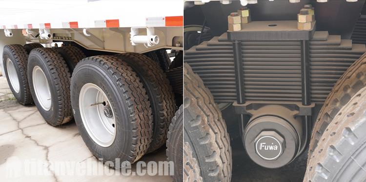 4 Axle 48 FT Flatbed Trailer for Sale Near Me in Zambia