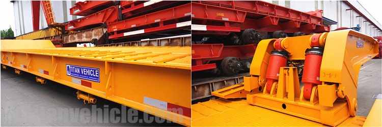 low bed gooseneck semi trailer