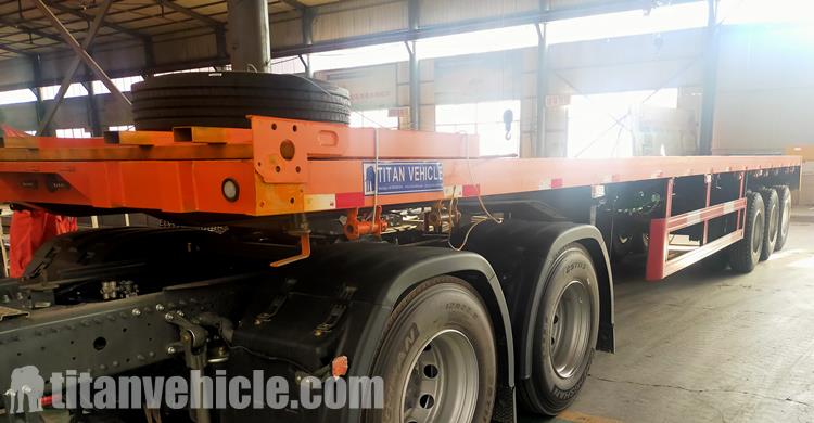 Triple Axle Flat Bed Trailer for Sale in Ghana