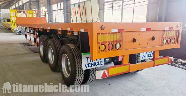 Triple Axle Flat Bed Trailer for Sale in Ghana