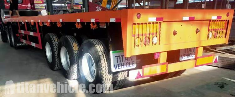 Triple Axle Flat Bed Trailer for Sale in Ghana