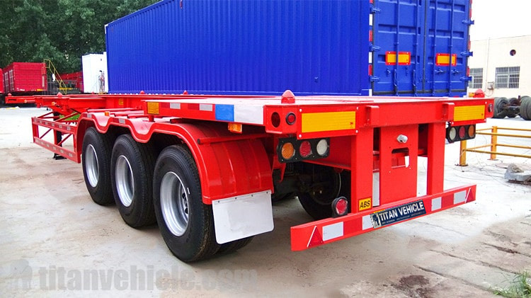 3 Axle 40ft Container Skeletal Trailer for Sale in Uganda