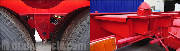 3 Axle 40ft Container Skeletal Trailer for Sale in Uganda