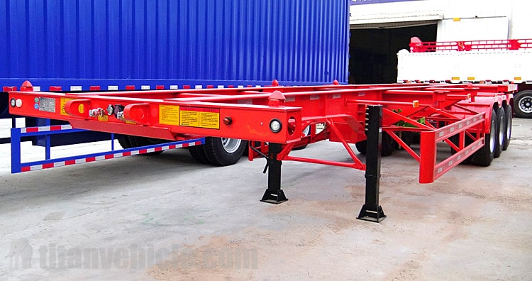 3 Axle 40ft Container Skeletal Trailer for Sale in Uganda