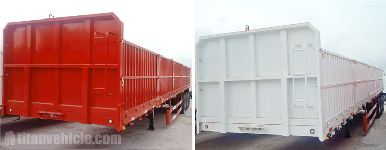 60T Side Wall Cargo Transport Semi Trailer for Sale in Nigeria