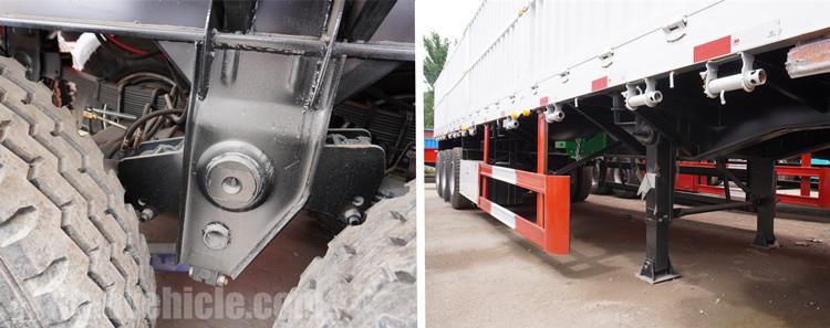 60T Side Wall Cargo Transport Semi Trailer for Sale in Nigeria