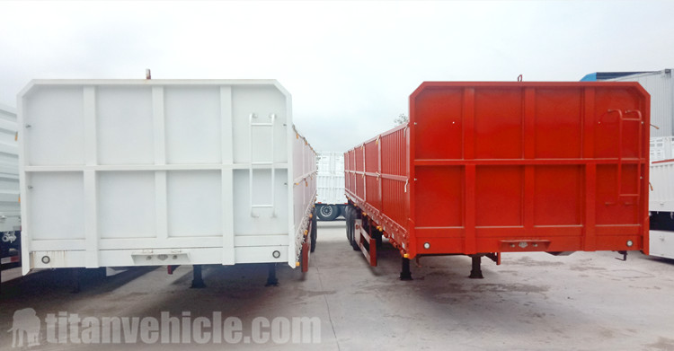 60T Side Wall Cargo Transport Semi Trailer for Sale in Nigeria