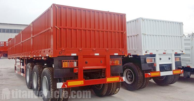 60T Side Wall Cargo Transport Semi Trailer for Sale in Nigeria