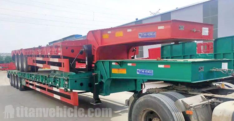 3/4 Axle Drop Deck Semi Trailer for Sale in Tanzania