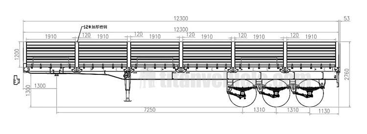 Tri Axle 40T Drop Side Trailer for Sale in Zimbabwe