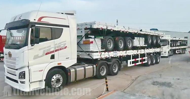 3 Axle 40T Sideboard Trailer wil be sent to Kenya