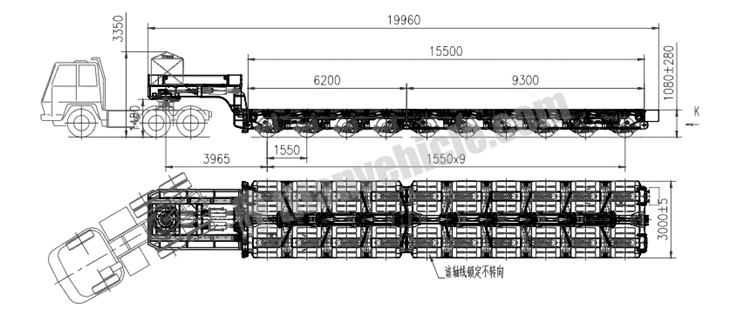 10 Axle Hydraulic Modular Trailer for Sale in Vietnam 10 Axle Hydraulic Modular Trailer will be sent to Vietnam