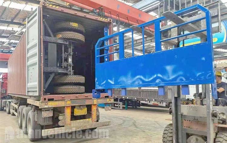 Triaxle Flat Bed Trailer with Headboard for Sale in Zambia