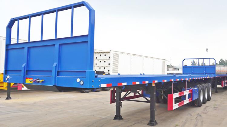 Triaxle Flat Bed Trailer with Headboard will be sent to Zambia