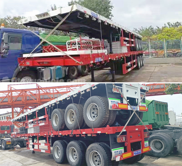 China Cargo Transport Triaxle Trailer with Side Wall will be sent to Guyana