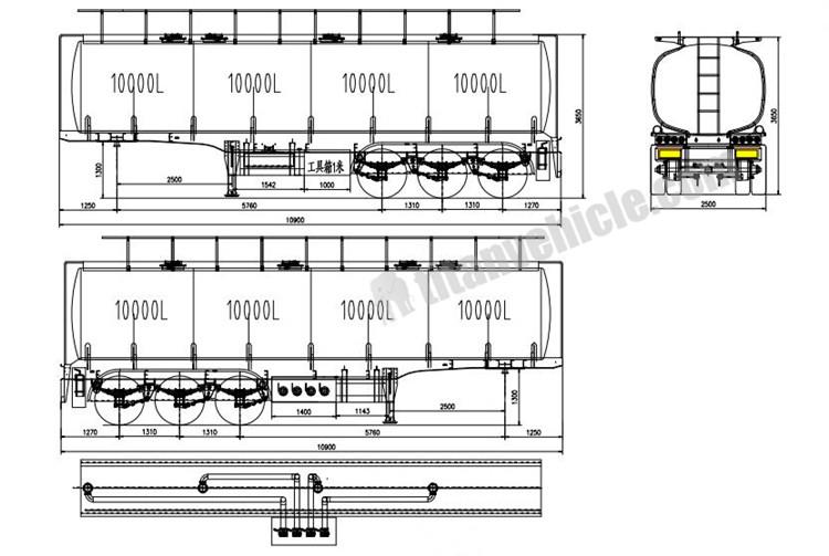 Tri Axle 40000 Liters Fuel Tanker for Sale in Zimbabwe