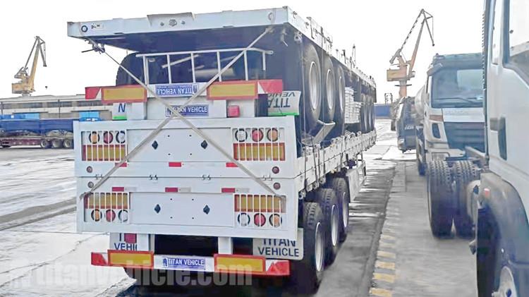 Triaxle trailer with stake for bulk cargo transport for sale in Botswana