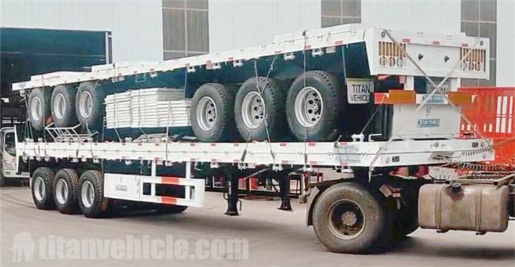 Triaxle trailer with stake for bulk cargo transport for sale in Botswana