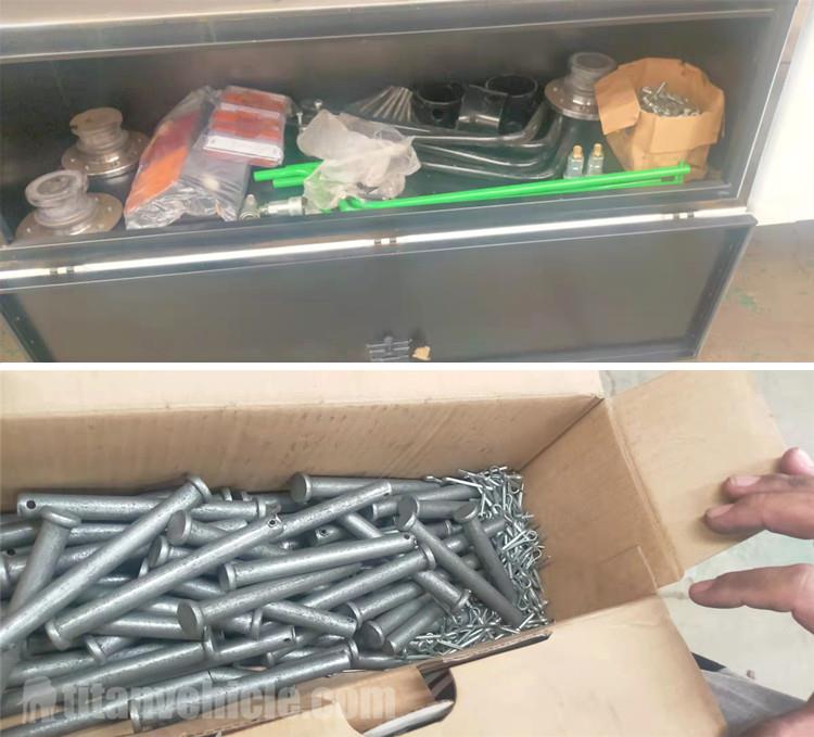 Triaxle trailer with stake for bulk cargo transport for sale in Botswana