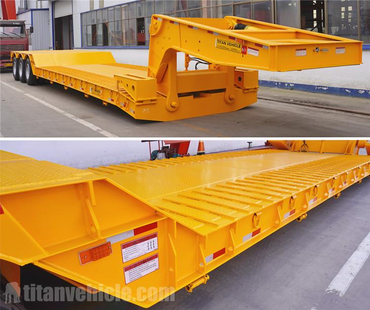 Tri Axle 80 Ton Detach Gooseneck Lowboy Trailer for Sale in Tanzania