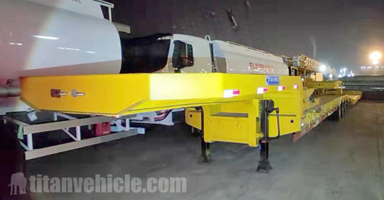 Tri Axle 60 Ton Drop Deck Trailer for Sale in Ghana