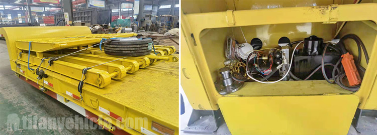 Tri Axle 60 Ton Drop Deck Trailer will be sent to Ghana