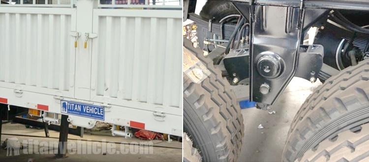 Tri Axle Fence Cargo Semi Trailer for Sale in Namibia