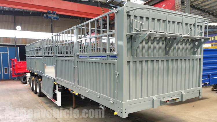 Tri Axle Fence Cargo Semi Trailer for Sale in Namibia