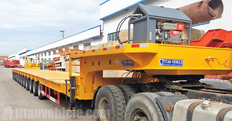 12 Axle 34m Extendable Trailer for Wind Turbine Tower Transport for Sale in Vietnam