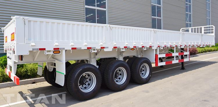 3 Axle Sidewall Cargo Semi Trailer for Sale in Botswana