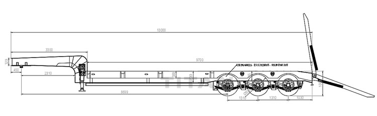4 Units 3 Axle 80 Ton Low Bed Truck Trailer will be sent to Guinea