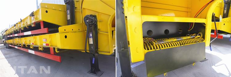 3 Axle 80 Ton Low Bed Truck Trailer for Sale in Guinea