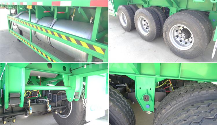 3 Axle 40 ft Shipping Container Flat Bed Trailer for Sale in Zimbabwe Harare