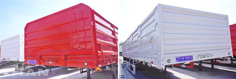 Sidewall Grain Transport Semi Trailer for Sale in Sudan