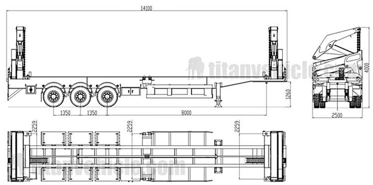 40 Ft Container Steelbro Sidelifter Trailer for Sale in Madagascar