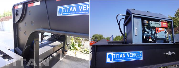 Tri Axle Hydraulic Detachable Gooseneck Trailer for Sale in Guyana